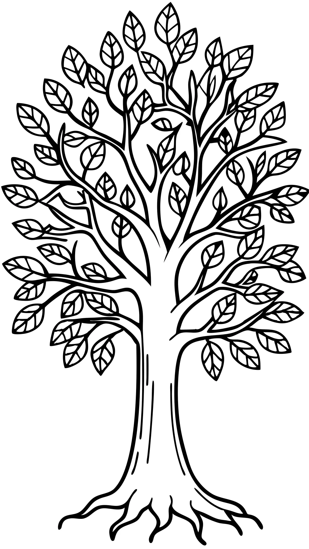 trees coloring pages printable